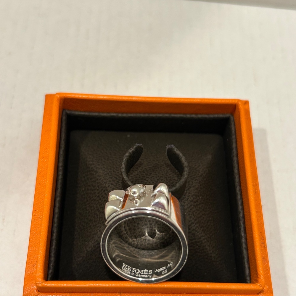 Hermes Collier De Chien Silver Ring - Picture 11 of 11